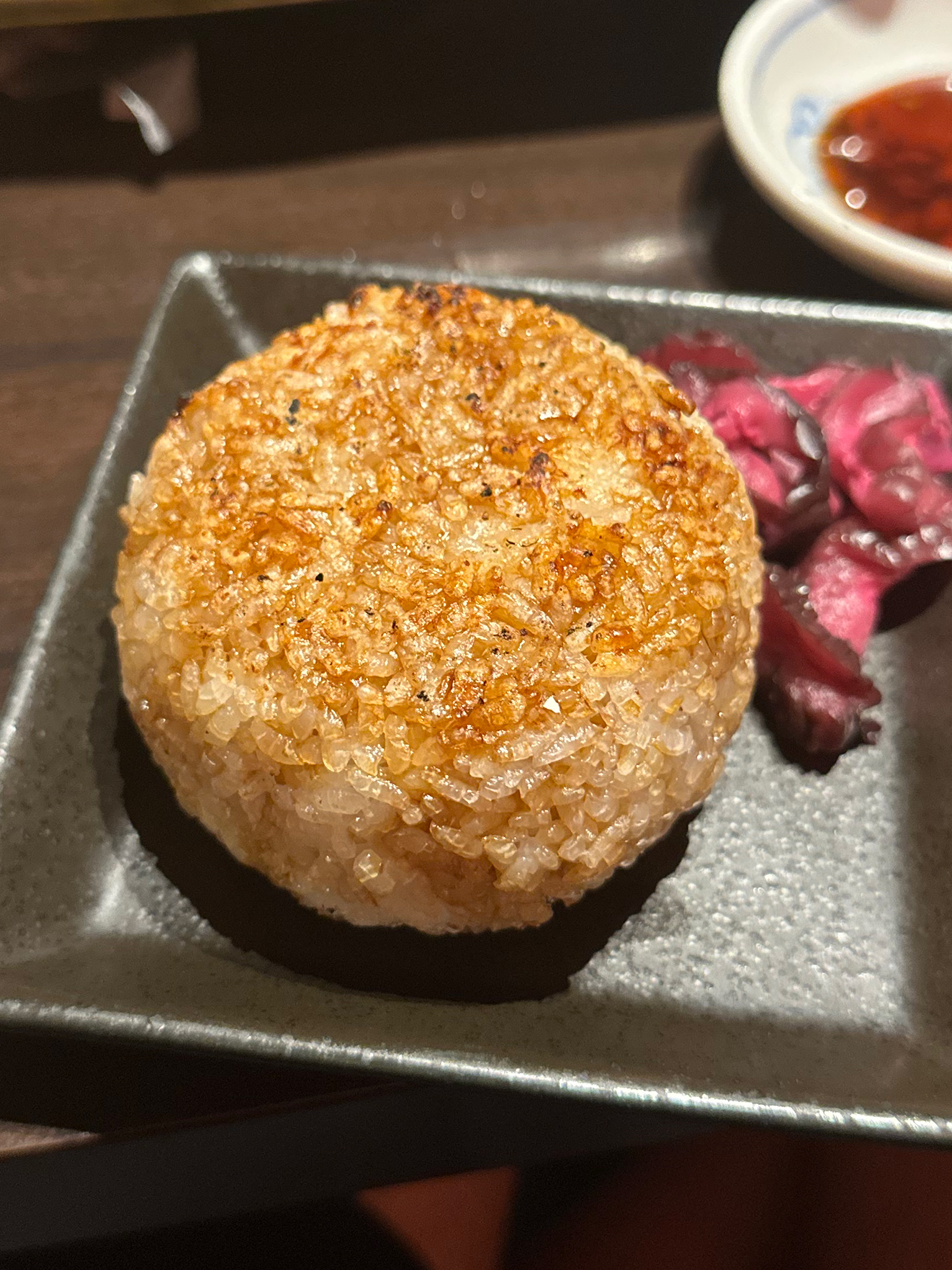 立川旬菜炭焼玉河の焼きおにぎり